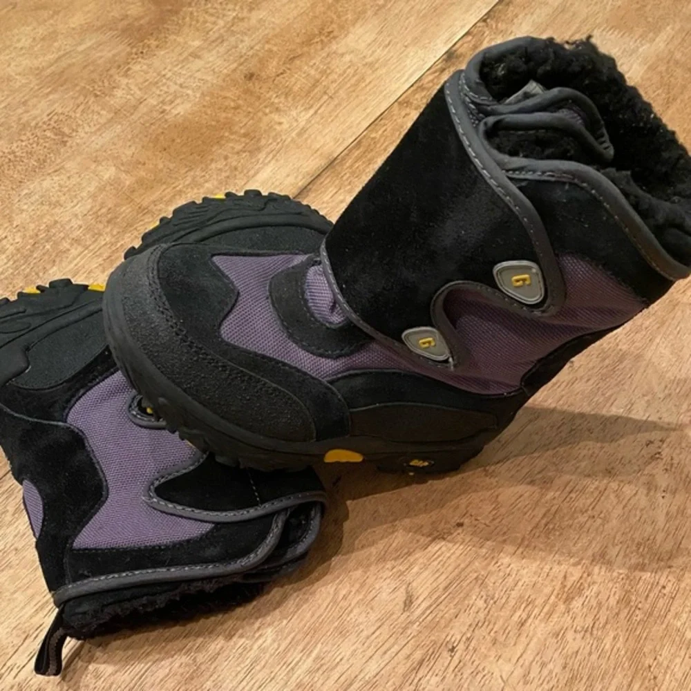 Vintage‎ Gap Youth Size 12 Thinsulate Black/Gray Snow Boots